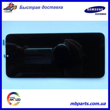 Дисплей із сенсором Samsung A032 Galaxy А03 Core Black, GH81-21711A, версія 2, оригінал, без рамки!, фото 1