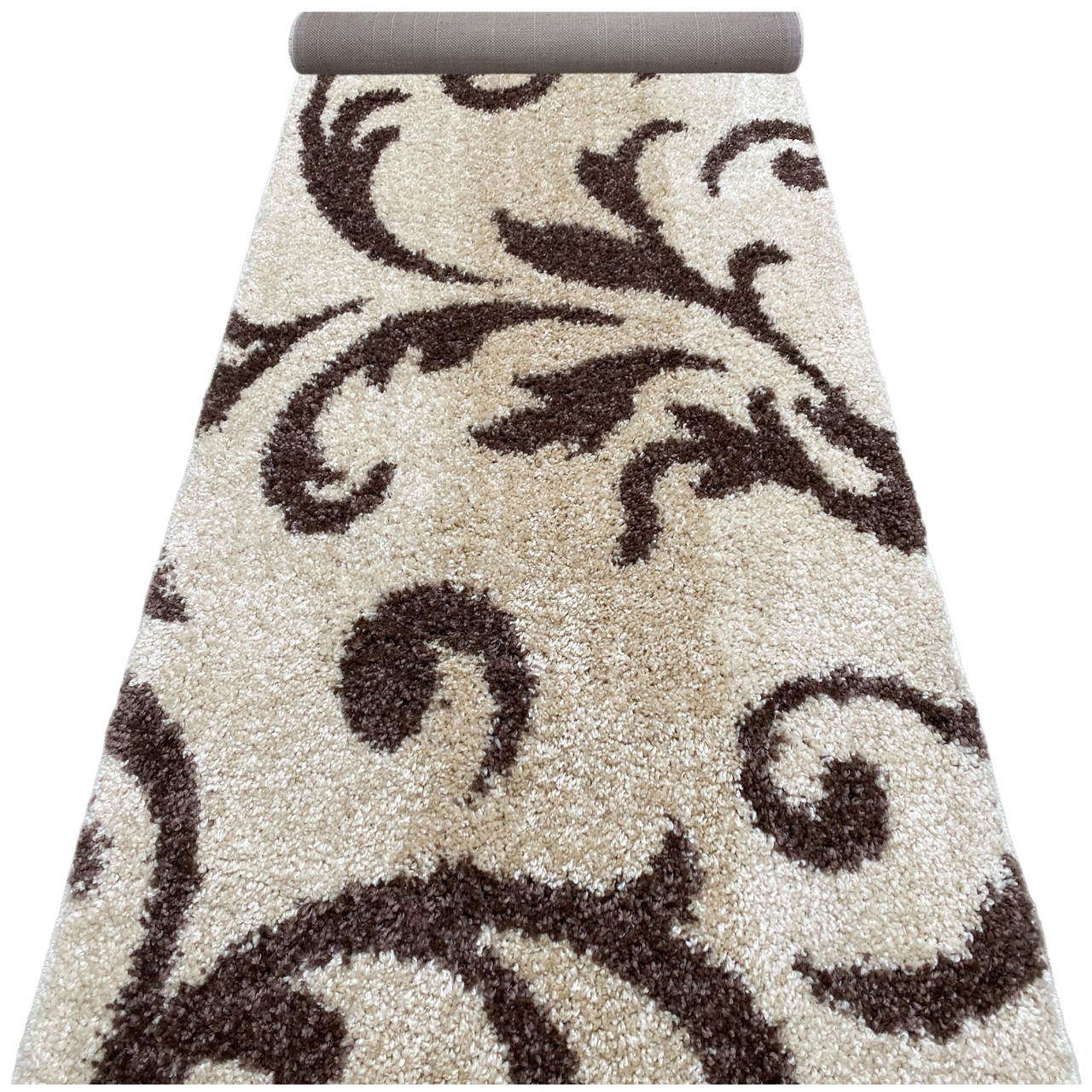 100 см FANTASY 12516/89 Килимова доріжка в сисокому ворсом shaggy в спальню та вітальню.