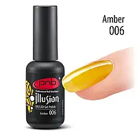 Вітражний гель-лак PNB Illusion 006 amber