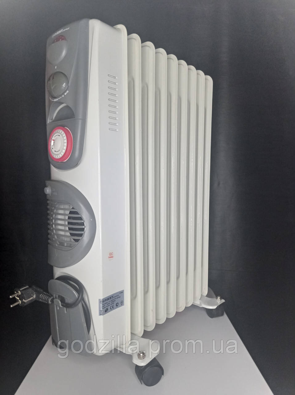 Обігрівач масляний FIRST Австрія 2200W 9 ребер, фото 1
