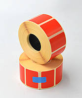 Термоетикетка Т.Еко пантон 30*20 мм 1000 етикеток втулка 25 мм прямокутна 5 шт. червона (3020T1000V25R)