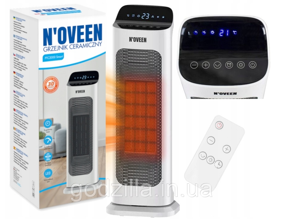 Електричний обігрівач N'oveen PTC2000 Tower Smart 2000 Вт