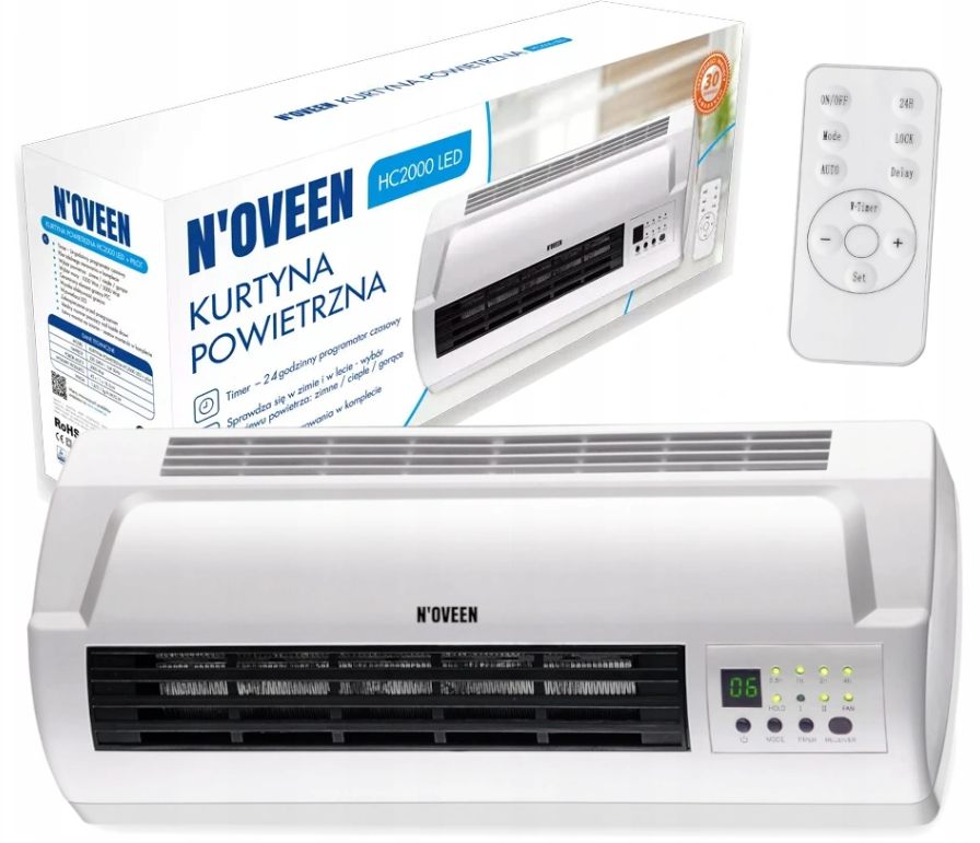 Нагрівальна завіса Noveen HC2000 LCD пульт