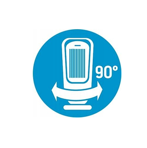 Olimpia Splendid 7340802 інфрачервоний обігрівач 1200 Вт чорний 325 x 585 мм, фото 2