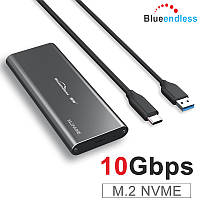 Внешний карман Blueendless 2802N для M.2 SSD NVMe PCIe USB 3.1 Type-C