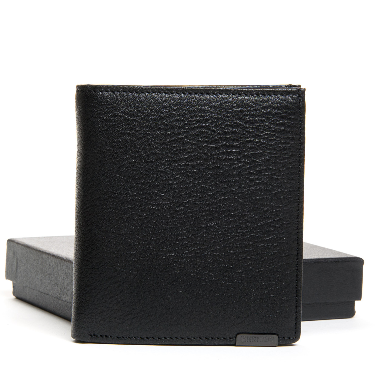 Чоловічий шкіряний гаманець BRETTON L508 black, фото 1