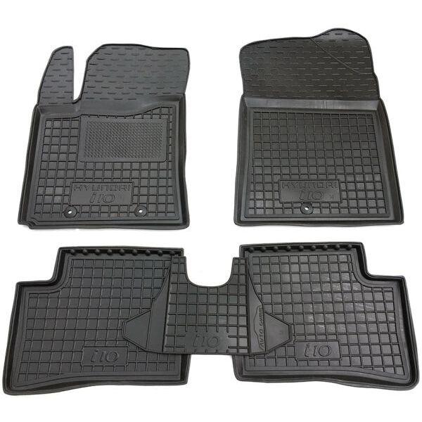 Резінові килимки в салон Hyundai i10 2014-, фото 1