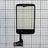Тачскрін HTC A3333 Wildfire сенсор для телефона чорний без мікросхеми