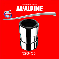 Соединение хромированное латунное 32х32 мм 32G-CB McAlpine