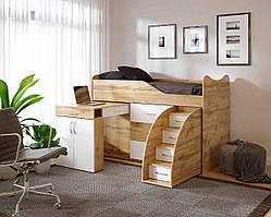 Дитяче ліжко-кімната з висувним робочим місцем, безкоштовна доставка