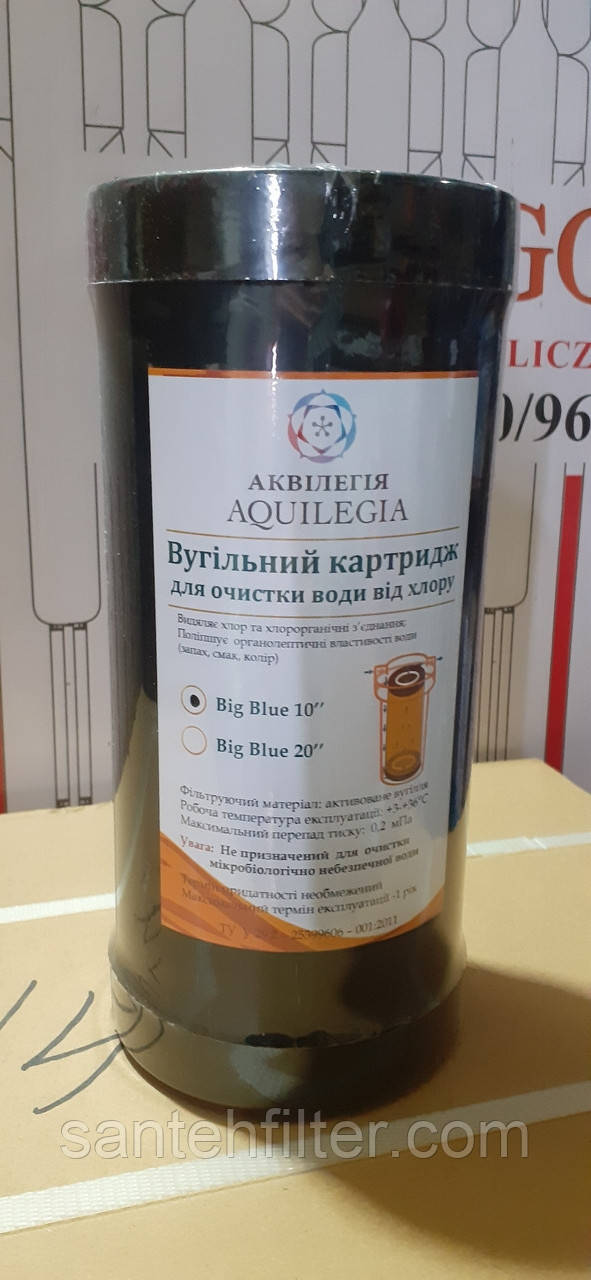 Картридж вугільний угольний скорлупа кокосового ореха 10ВВ, фото 1