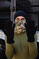 Перчатки тактические Wellberry Captain Black, Рукавицы с закрытыми пальцами, зимние перчатки