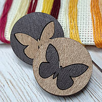 Магнітний тримач дерев'яний для голок двосторонній