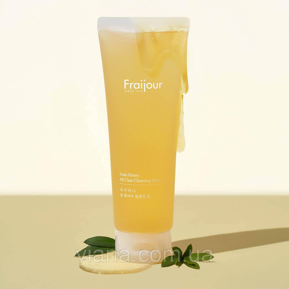 Очисний гель для сяйва шкіри з юдзу та прополісом Fraijour Yuzu Honey All Clear 250 мл