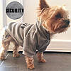 Худі для собак Pet Style "Security" Сірий XS, фото 4