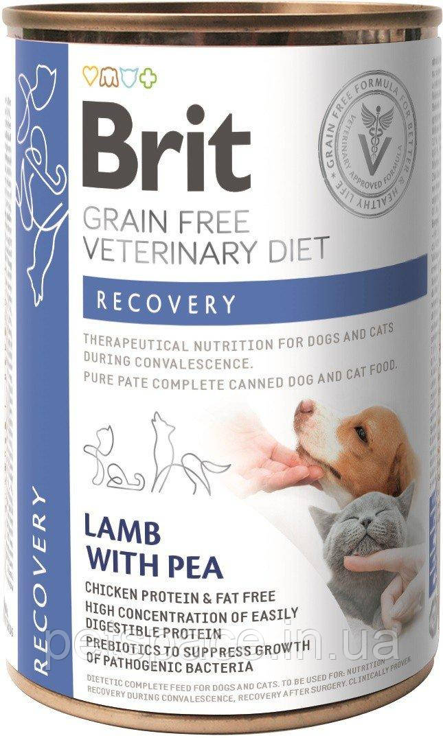 Консерва Brit GF VD Dog&Cat Can Recovery (Бріт Рекавері для собак та котів) 400г