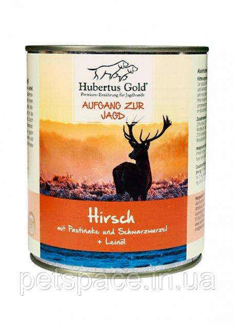 Консерва Hubertus Gold (Хуберт Голд для собак з олениною, пастернаком, чорним коренем і олією) 800г.