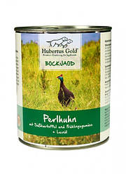 Консерва Hubertus Gold (Хуберт Голд для собак з цесаркою. бататом, овочами та лляною олією) 800г.