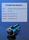 Автомобільний зарядний пристрій USB заряджання від прикурювача USB QC3.0 + Type-C PD 3.0 USLION UC6948 Black, фото 10