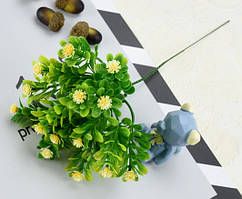 Букет дрібних квіточок (15 гілочок - 15 квіточок) 25 см Колір - жовтий