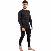 Термобілизна чоловіча нижні довгі штани (кальсони) ZELART CO-2196 розмір L-XL (поліестер, нейлон, чорний)