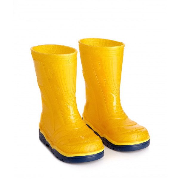 Гумові чоботи дитячі Жовті Для хлопчика і дівчинки