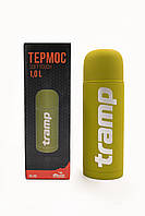 Термос Tramp Soft Touch 1 л (Цвет: Серый, Желтый, Хаки, Оранжевый) Желтый