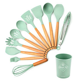 Набір кухонних предметів Kitchenware (12шт) блідо-бірюзовий, фото 1
