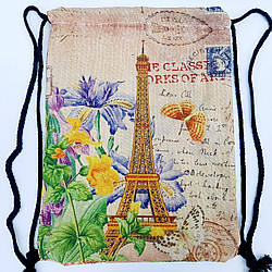 Рюкзак для мінного взуття на затяжці під мішковину Париж