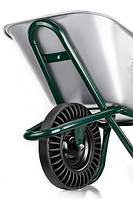 Тачка будівельна VULKAN 1-но колісна 200кг/100л оцинкована колесо цільнолите