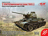 Збірна модель (1:35) Радянський середній танк T-34/76 (виробництво кінця 1943 р.), фото 2