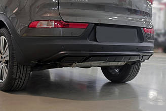 Обвіс на задній бампер Kia Sportage 2010-2015 р. в. чорна