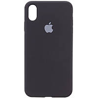 Защитный чехол для Iphone Xr черный Silicone Case Full Protective (AA)