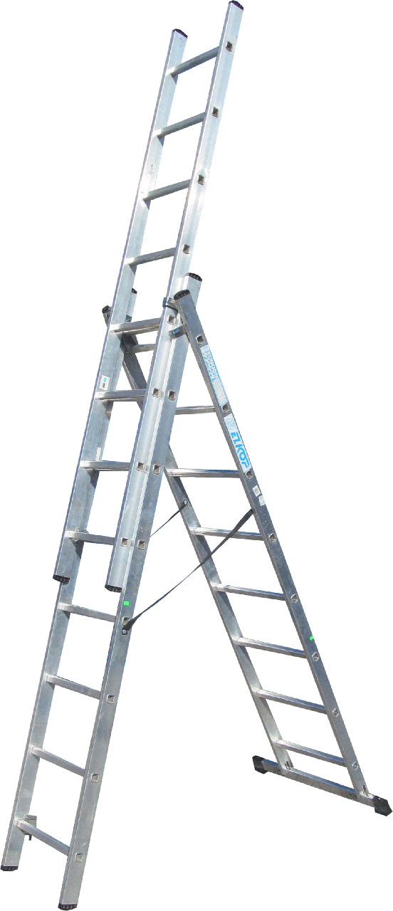 Драбина ELKOP 3-секц. розкл. 3*8сх. 2,2-4,50м VHR T