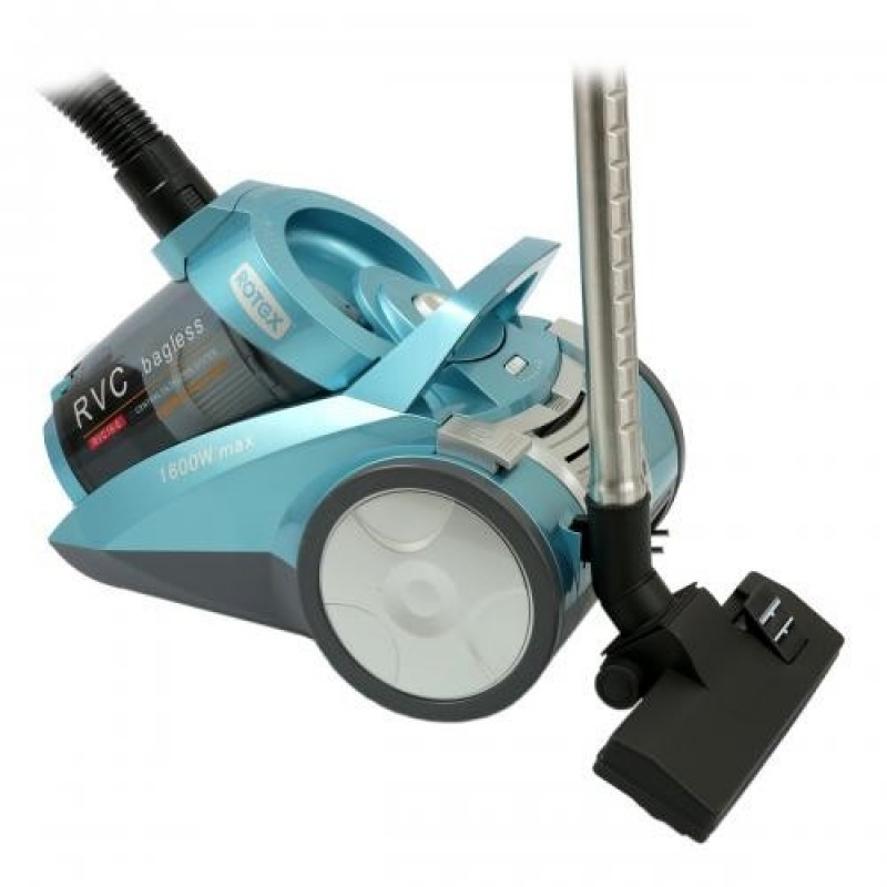 Пилосос ROTEX RVC16-E-10340 колбовий з hepa фільтром трьома насадками блакитного кольору