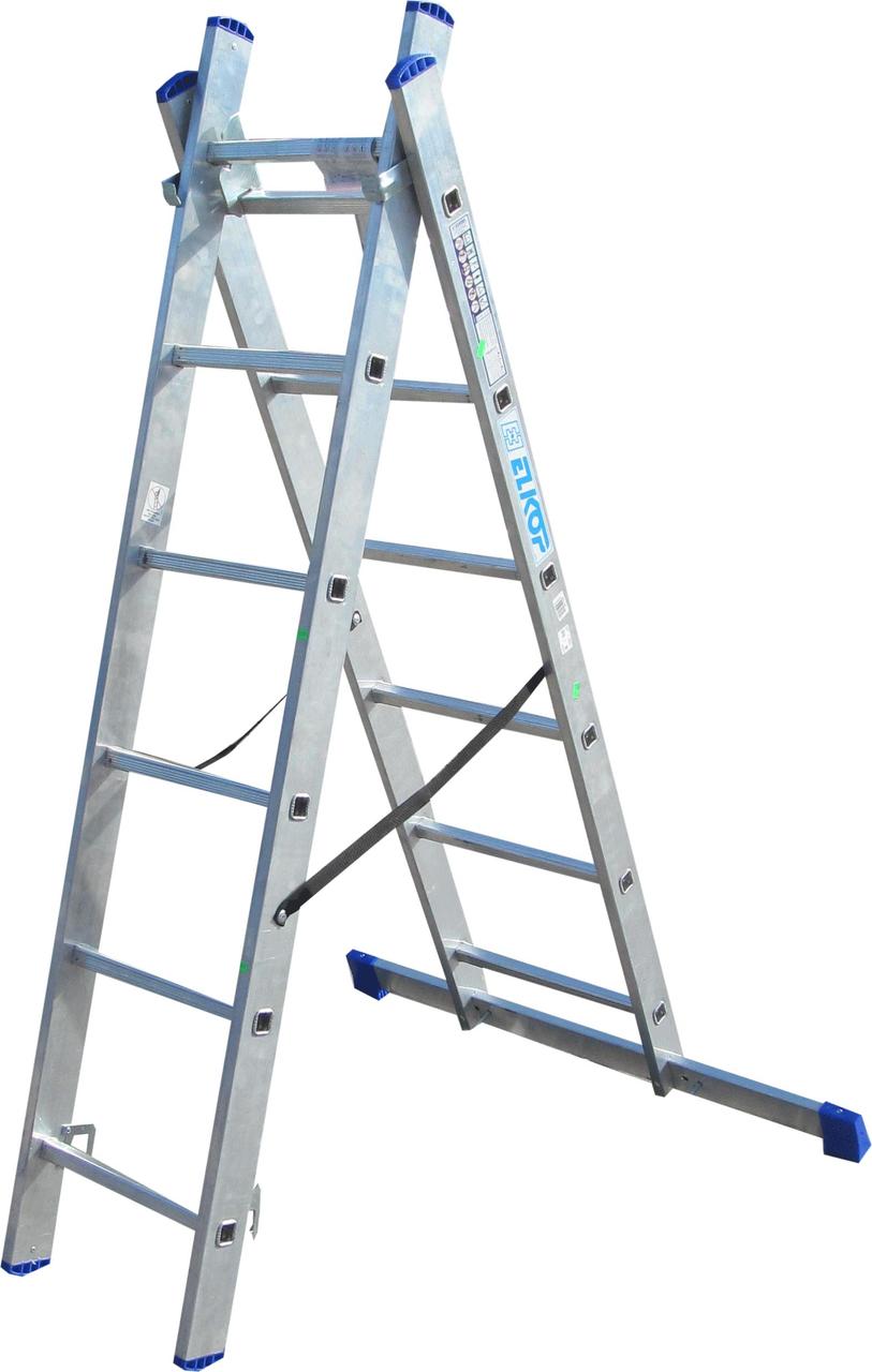 Драбина ELKOP VHR Hobby 2x6 алюмінієва, 2 секції, 12 ступенів (38235), фото 1