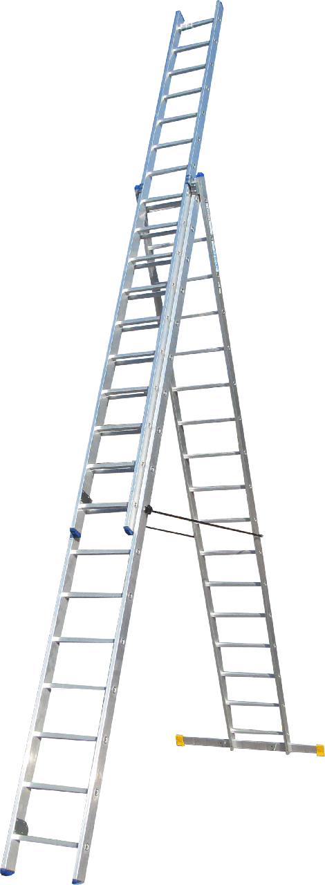 Драбина ELKOP  3-секц. розкл. 3*17сх. 4,6-11,4м VHR P мет.розтяжка