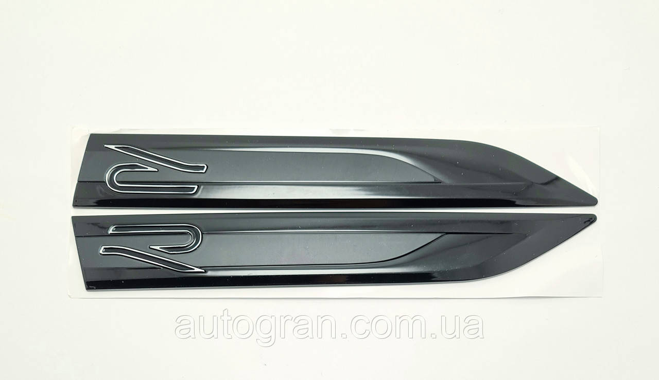 Емблеми на крила VW Volkswagen R-Line Rline новий тип, фото 1