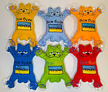 Іграшка в машину кіт Саймон із яйцями з вишивкою 26*15 см У наявності сині, жовті, салатові, рожеві та червоні., фото 6