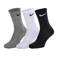 Носки Nike Everyday Lightweight Crew (3 пари) Білий/Серій/ Чорний - SX76-964