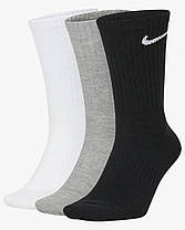 Носки Nike Everyday Lightweight Crew (3 пари) Білий/Серій/ Чорний - SX76-964, фото 2