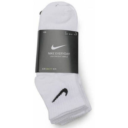 Носки Nike Everyday Lightweight Ankle (3 пари) Білі - SX7677-100, фото 3
