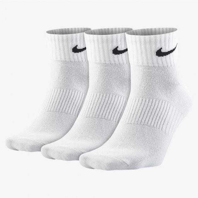 Носки Nike Everyday Lightweight Ankle (3 пари) Білі - SX7677-100