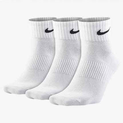 Носки Nike Everyday Lightweight Ankle (3 пари) Білі - SX7677-100, фото 1