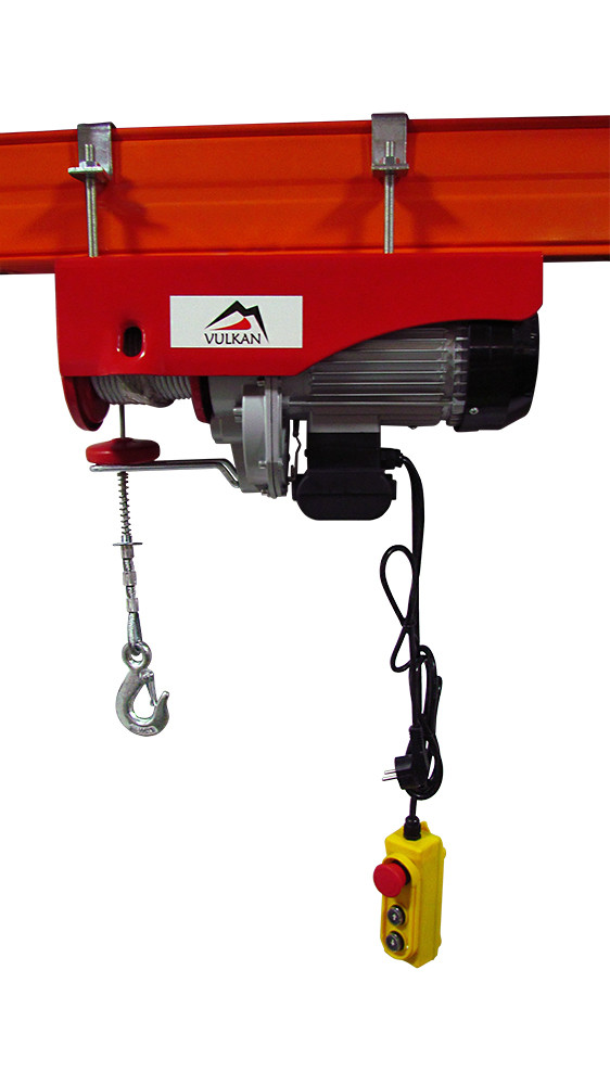 Таль електрична тросова VULKAN 500кг/12м 1000кг/6м 1,3 кВт, фото 1