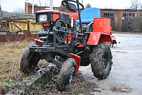 VULKAN Мотоблок на 4 колесах 8к.с. ел. стартер механічна почвофреза + плуг