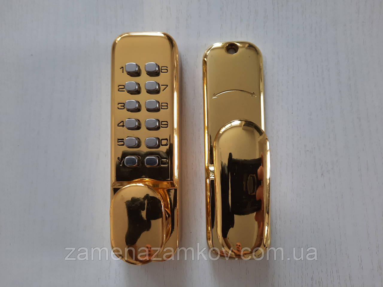 Акція! Кодовий замок LC120G для будь-яких дверей, золото