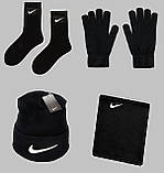 Набір 5 в 1 = Куртка парку Nike +шапка +бафф +шкарпетки +рукавички, фото 2