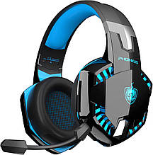 Бездротові навушники Kotion Each G2000 Bluetooth Phoinikas Blue Black Чорно синій