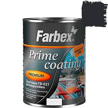 Ґрунтовка ГФ-021 антикорозійна Farbex чорна 2.8кг